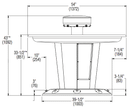 Bradley SN2008 Sentry Washfountain, 54", Circular, Foot Control, A Drain