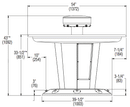 Bradley SN2008 Sentry Washfountain,  54", Circular, Foot Control, B Drain